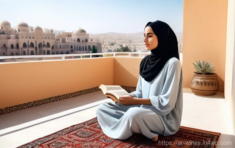 정신적 웰니스 향상 프로그램 설계하기 - **Prompt:** A young Arab woman in her late 20s, dressed in modest yet comfortable loungewear (such a...